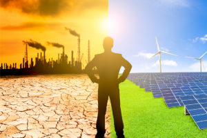 Polution and drought vs. Solar and green energy
