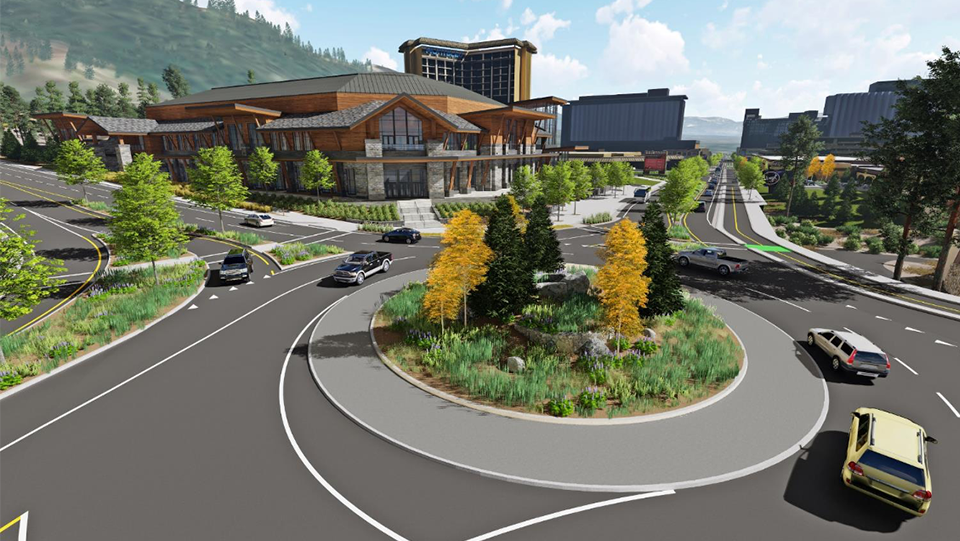 Tahoe Douglas New Event Center Rendering with roundabout